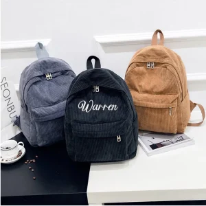 Sac à dos brodé classique