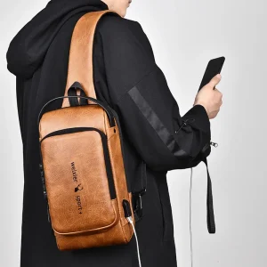 sac à dos de poitrine avec USB